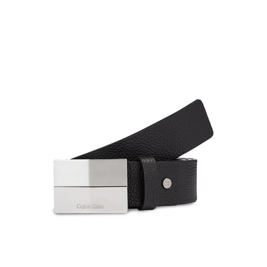Pasek Męski Calvin Klein Adj 2 Finish Plaque Pb K50K510935 Czarny ze sklepu eobuwie.pl w kategorii Paski męskie - zdjęcie 182050293
