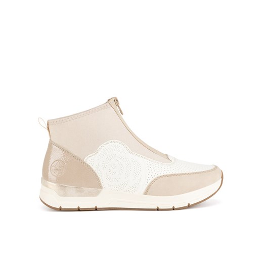 Sneakersy Rieker 58959-62 Beżowy ze sklepu eobuwie.pl w kategorii Buty sportowe damskie - zdjęcie 182050602
