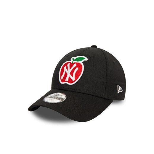 Czapka z daszkiem New Era Youth Apple 9Forty 60565271 Czarny ze sklepu eobuwie.pl w kategorii Czapki z daszkiem damskie - zdjęcie 182050661