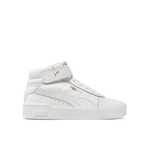 Sneakersy Puma Carina 2.0 Mid Jr 387376 03 Biały ze sklepu eobuwie.pl w kategorii Buty sportowe dziecięce - zdjęcie 182050760