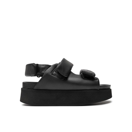 Sandały Inuikii Velcro 70106-150 Czarny ze sklepu eobuwie.pl w kategorii Sandały damskie - zdjęcie 182050822