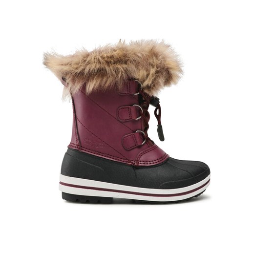 Śniegowce CMP Kids Anthilian Snow Boot Wp 30Q4594 Bordowy ze sklepu eobuwie.pl w kategorii Buty zimowe dziecięce - zdjęcie 182050894