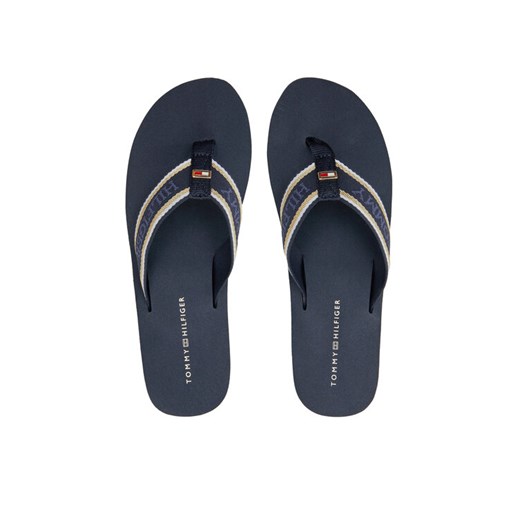 Japonki Tommy Hilfiger Im Platform Beach Sandal FW0FW08236 Granatowy ze sklepu eobuwie.pl w kategorii Klapki damskie - zdjęcie 182050973