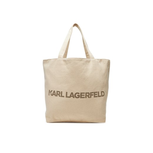 Torebka KARL LAGERFELD A2W50024 Beżowy ze sklepu eobuwie.pl w kategorii Torby Shopper bag - zdjęcie 182051442