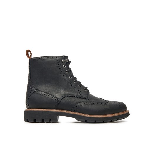Kozaki Clarks Batcombe Lord 261348577 Czarny ze sklepu eobuwie.pl w kategorii Buty zimowe męskie - zdjęcie 182051681