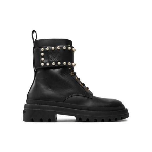 Trapery LOVE MOSCHINO JA24235G0LIA0000 Czarny ze sklepu eobuwie.pl w kategorii Workery damskie - zdjęcie 182051720