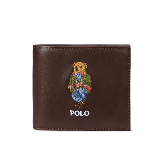Portfel męski Polo Ralph Lauren 405964516001 Brązowy ze sklepu eobuwie.pl w kategorii Portfele męskie - zdjęcie 182051750