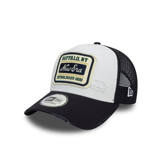 Czapka z daszkiem New Era Patch Distressed 60603673 Biały New Era OS eobuwie.pl