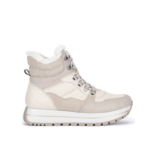 Sneakersy Rieker N4002-60 Beżowy ze sklepu eobuwie.pl w kategorii Buty sportowe damskie - zdjęcie 182052150