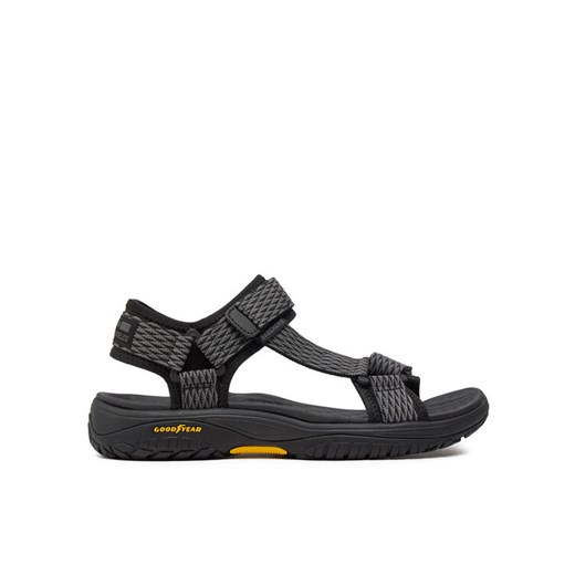 Sandały Skechers Lomell-Rip Tide 204351/BKGY Czarny ze sklepu eobuwie.pl w kategorii Sandały męskie - zdjęcie 182052153