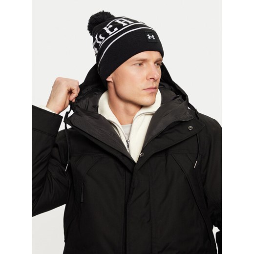 Czapka Under Armour M Halftime Pom Beanie 1386634-001 Czarny ze sklepu eobuwie.pl w kategorii Czapki zimowe męskie - zdjęcie 182052343