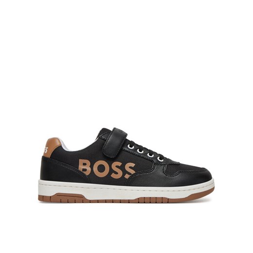 Sneakersy BOSS J51644 S Czarny ze sklepu eobuwie.pl w kategorii Buty sportowe dziecięce - zdjęcie 182052570