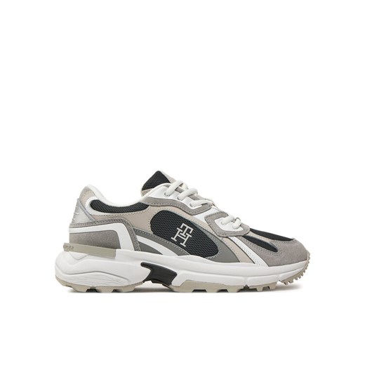 Sneakersy Tommy Hilfiger Modern Rugged Runner FW0FW08385 Szary ze sklepu eobuwie.pl w kategorii Buty sportowe damskie - zdjęcie 182053051
