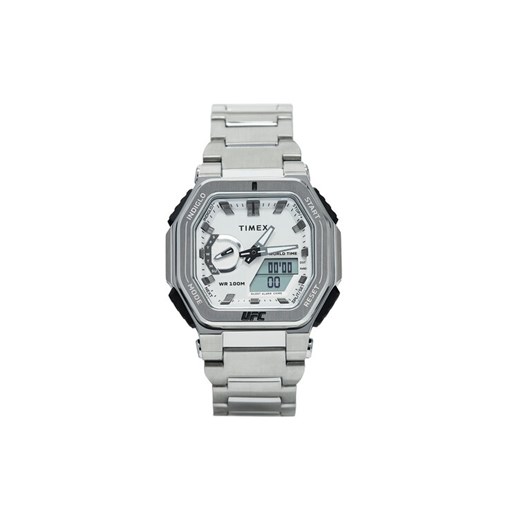 Zegarek Timex UFC Strength Colossus TW2V84700 Srebrny ze sklepu eobuwie.pl w kategorii Zegarki - zdjęcie 182053120