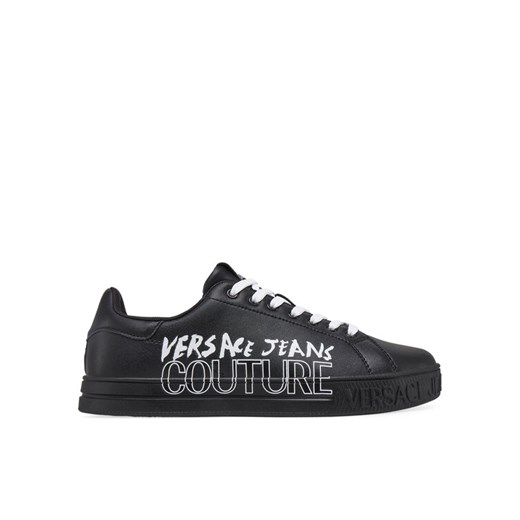 Sneakersy Versace Jeans Couture 78YA3SKC Czarny ze sklepu eobuwie.pl w kategorii Buty sportowe męskie - zdjęcie 182053312