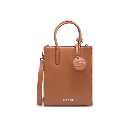 Torebka Gino Rossi OJ-82715 Brązowy ze sklepu eobuwie.pl w kategorii Torby Shopper bag - zdjęcie 182053520