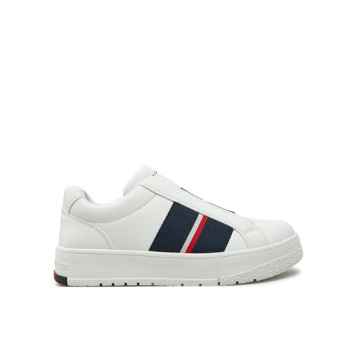 Sneakersy Tommy Hilfiger Low Cut Sneaker T3X9-33858-1355 S Biały ze sklepu eobuwie.pl w kategorii Buty sportowe dziecięce - zdjęcie 182053564