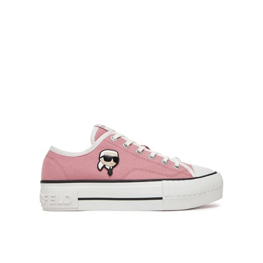 Trampki KARL LAGERFELD KL60424 Różowy ze sklepu eobuwie.pl w kategorii Trampki damskie - zdjęcie 182053640