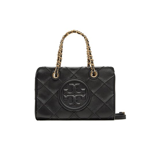 Torebka Tory Burch Fleming Soft Mini Chain Tote 152334 Czarny ze sklepu eobuwie.pl w kategorii Torby Shopper bag - zdjęcie 182053661