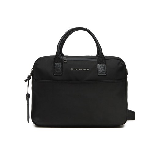 Torba na laptopa Tommy Hilfiger AM0AM13098 Czarny ze sklepu eobuwie.pl w kategorii Torby na laptopa - zdjęcie 182053723