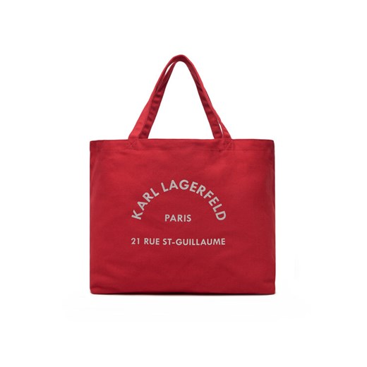 Torebka KARL LAGERFELD A1W50006 Czerwony ze sklepu eobuwie.pl w kategorii Torby Shopper bag - zdjęcie 182053981