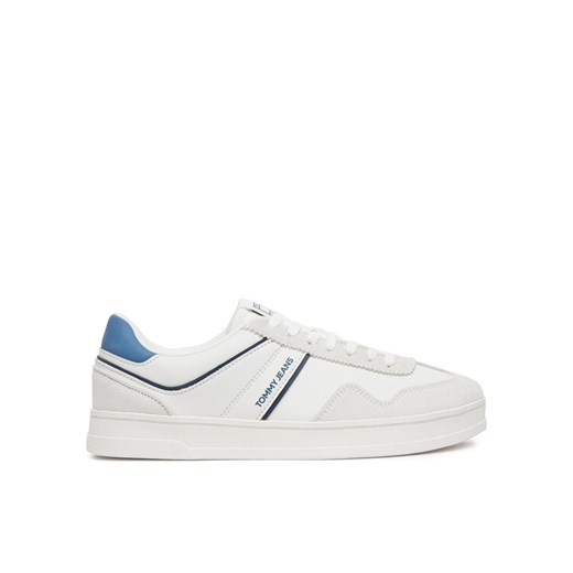 Sneakersy Tommy Jeans The Greenwich Leather EM0EM01524 Beżowy ze sklepu eobuwie.pl w kategorii Buty sportowe męskie - zdjęcie 182054370