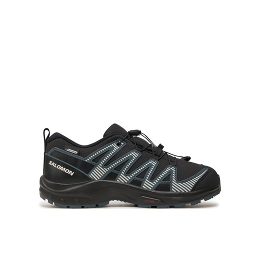 Trekkingi Salomon Xa Pro V8 Waterproof L47568000 Czarny ze sklepu eobuwie.pl w kategorii Buty trekkingowe dziecięce - zdjęcie 182054513