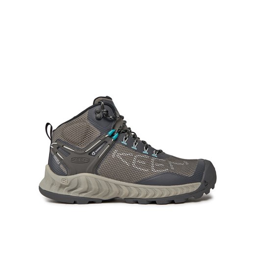 Trekkingi Keen Nxis Evo Mid Wp 1027197 Szary ze sklepu eobuwie.pl w kategorii Buty trekkingowe męskie - zdjęcie 182054562