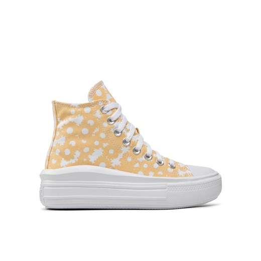 Trampki Converse Chuck Taylor All Star Mowe Hi A01194C Żółty ze sklepu eobuwie.pl w kategorii Trampki damskie - zdjęcie 182054630