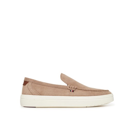 Półbuty Tommy Hilfiger Modern Light Hybrid Suede Loafer FM0FM05354 Brązowy ze sklepu eobuwie.pl w kategorii Półbuty męskie - zdjęcie 182054661