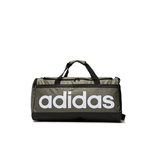 Torba adidas Essentials Linear Duffel Bag Medium HR5350 Zielony ze sklepu eobuwie.pl w kategorii Torby sportowe - zdjęcie 182054812