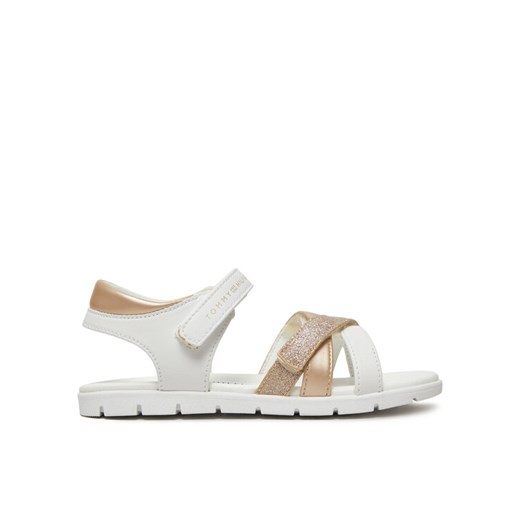 Sandały Tommy Hilfiger Velcro Sandal T1A2-33770-0273 S Biały ze sklepu eobuwie.pl w kategorii Sandały dziecięce - zdjęcie 182054891