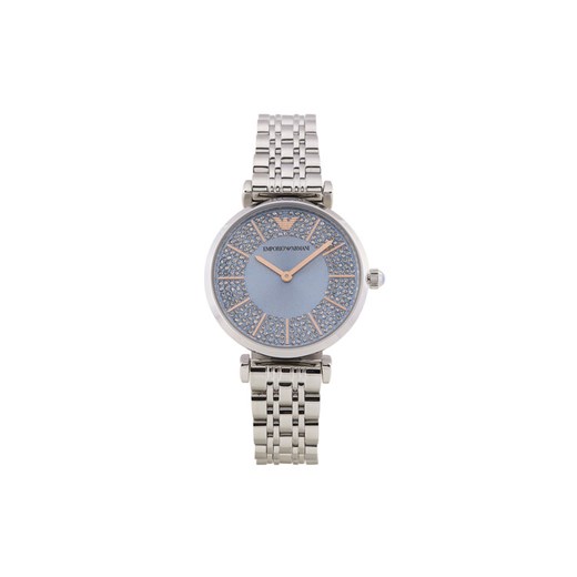 Zegarek Emporio Armani Gianni T-Bar AR11594 Srebrny ze sklepu eobuwie.pl w kategorii Zegarki - zdjęcie 182055023