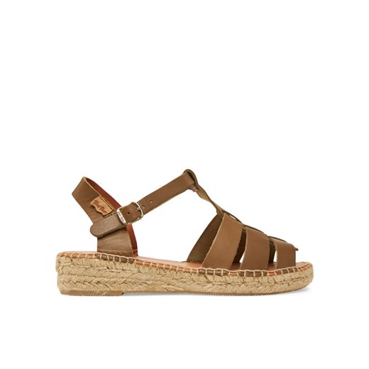Espadryle Toni Pons Emma Brązowy ze sklepu eobuwie.pl w kategorii Espadryle damskie - zdjęcie 182055070