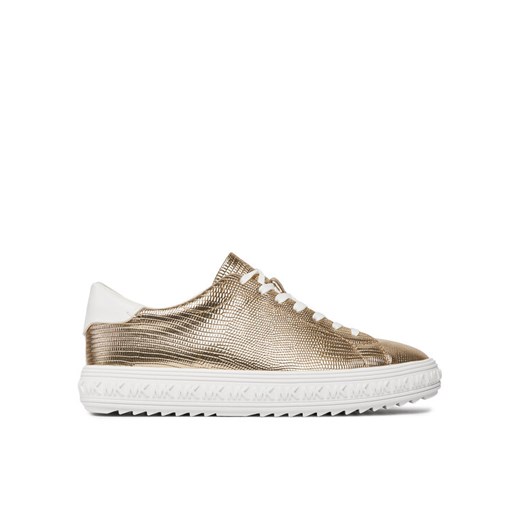 Sneakersy MICHAEL Michael Kors Grove Lace Up 43R4GVFS1M Złoty ze sklepu eobuwie.pl w kategorii Trampki damskie - zdjęcie 182055344