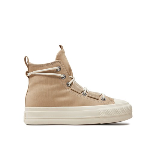 Trampki Converse Chuck Taylor All Star Lift Platform A06494C Beżowy ze sklepu eobuwie.pl w kategorii Trampki damskie - zdjęcie 182055382