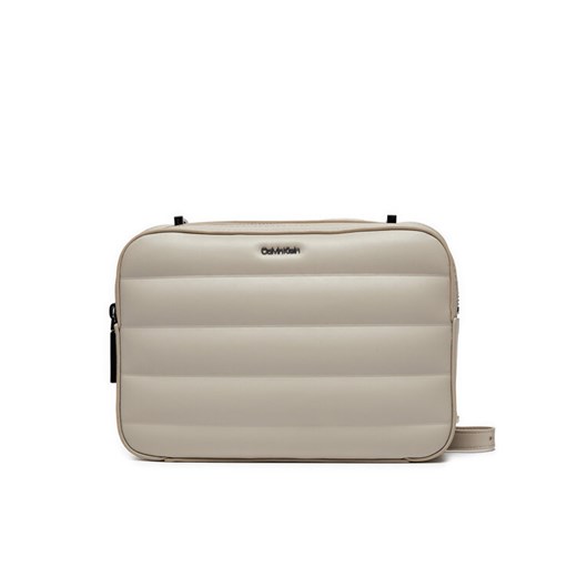 Torebka Calvin Klein Line Quilt Camera Bag K60K612114 Szary Calvin Klein 00 eobuwie.pl