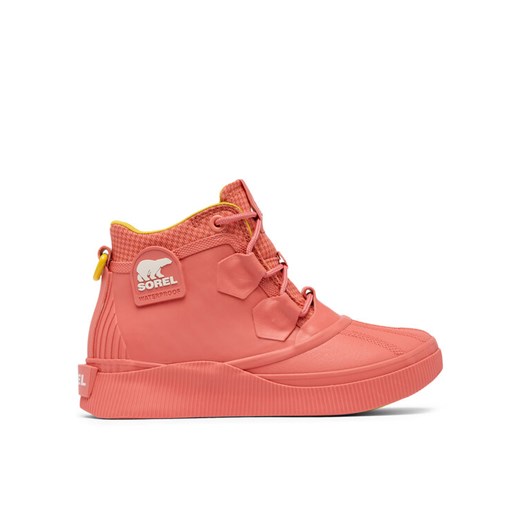 Sneakersy Sorel OUT N ABOUT™ IV Splashy Women's Waterproof Boot 2113211 Czerwony ze sklepu eobuwie.pl w kategorii Buty sportowe damskie - zdjęcie 182055452