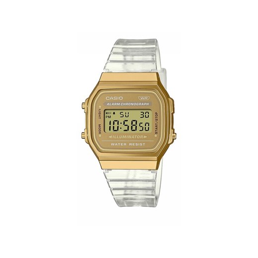 Zegarek Casio Vintage Digital A168XESG-9AEF Złoty ze sklepu eobuwie.pl w kategorii Zegarki - zdjęcie 182055460