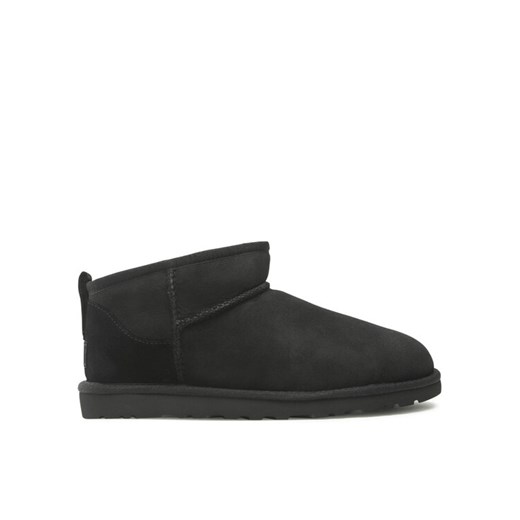 Śniegowce Ugg M Classic Ultra Mini 1137391 Czarny ze sklepu eobuwie.pl w kategorii Śniegowce damskie - zdjęcie 182055684