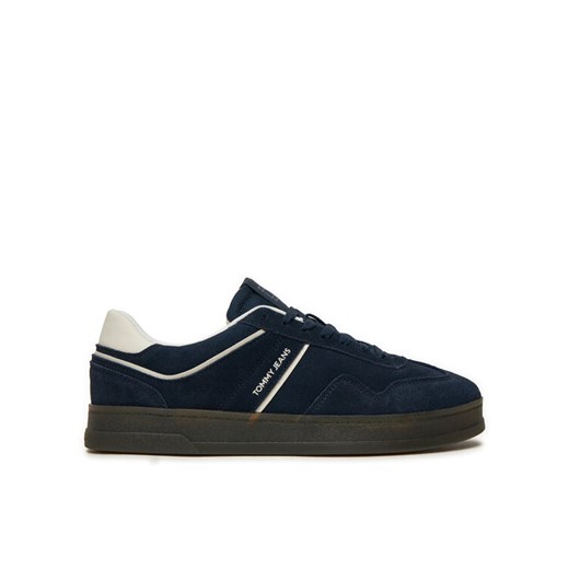 Sneakersy Tommy Jeans The Greenwich Suede EM0EM01516 Granatowy ze sklepu eobuwie.pl w kategorii Buty sportowe męskie - zdjęcie 182055691