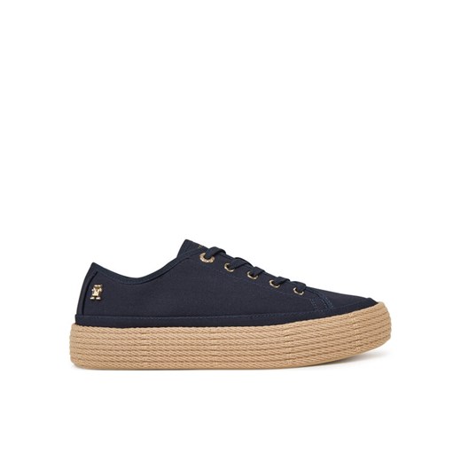 Espadryle Tommy Hilfiger Vulc Espadrille Sneaker FW0FW08404 Granatowy ze sklepu eobuwie.pl w kategorii Espadryle damskie - zdjęcie 182055811
