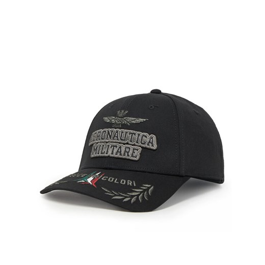 Czapka z daszkiem Aeronautica Militare 251HA1104CT2261 Czarny ze sklepu eobuwie.pl w kategorii Czapki z daszkiem męskie - zdjęcie 182055812