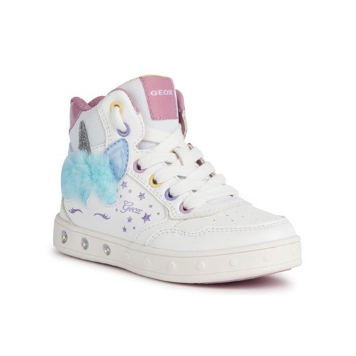 Sneakersy Geox J Skylin Girl J368WC 054AS C0653 M Biały ze sklepu eobuwie.pl w kategorii Buty sportowe dziecięce - zdjęcie 182055824