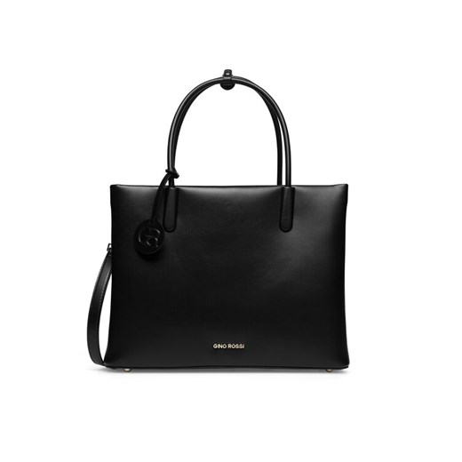 Torebka Gino Rossi OJ-82713 Czarny ze sklepu eobuwie.pl w kategorii Torby Shopper bag - zdjęcie 182055840