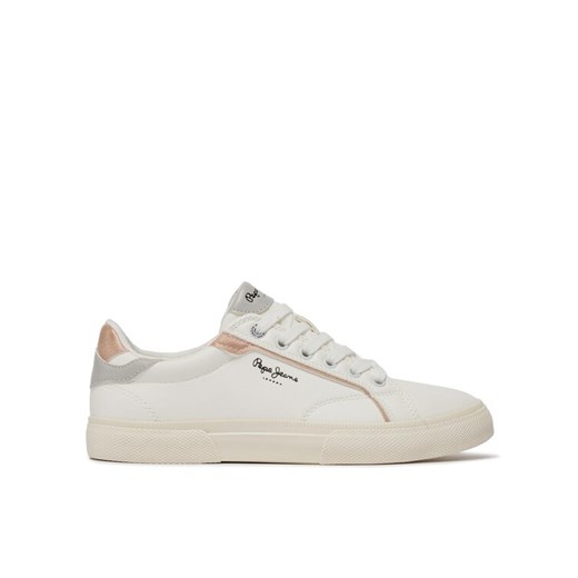 Sneakersy Pepe Jeans Kenton Mix W PLS31560 Biały ze sklepu eobuwie.pl w kategorii Trampki damskie - zdjęcie 182055852