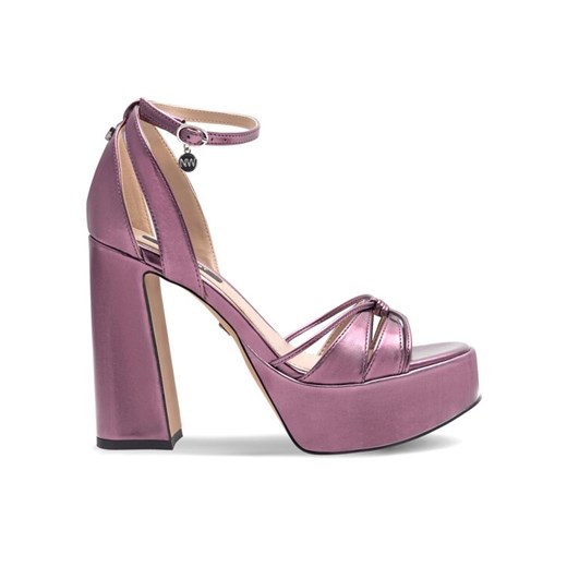 Sandały Nine West Aahida ZL23002CC Fioletowy ze sklepu eobuwie.pl w kategorii Sandały damskie - zdjęcie 182055910