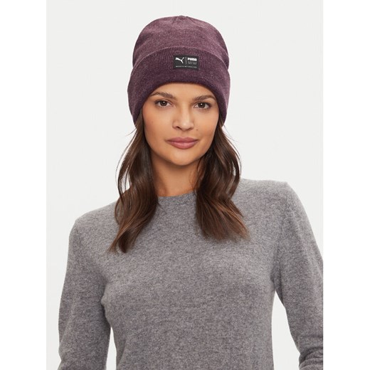 Czapka Puma Archive Heather Beanie 021739 28 Fioletowy ze sklepu eobuwie.pl w kategorii Czapki zimowe damskie - zdjęcie 182056071