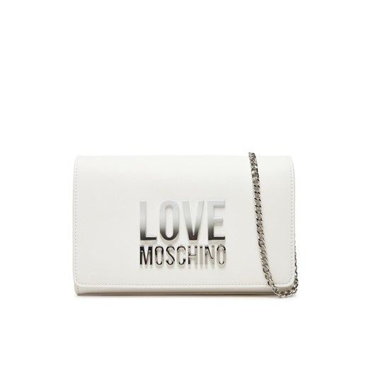 Torebka LOVE MOSCHINO JC4260PP0MKD0100 Biały ze sklepu eobuwie.pl w kategorii Kopertówki - zdjęcie 182056081