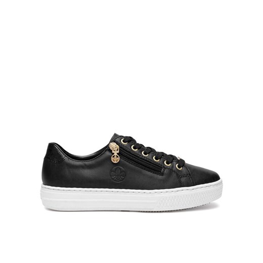 Sneakersy Rieker L59L1-01 Czarny ze sklepu eobuwie.pl w kategorii Buty sportowe damskie - zdjęcie 182056204